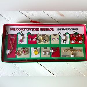 Hello Kitty & Friends 12 Day Jewelry Set Christmas Countdown Gift NEW In Box